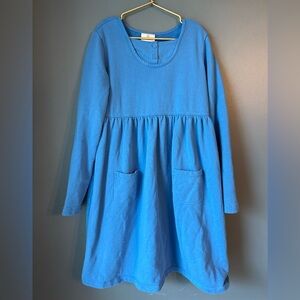 Hanna Andersson long sleeve blue dress